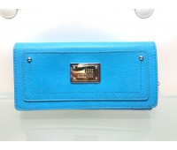 Love Moschino portafoglio donna, colore blu, completo di porta carte di a credito, tasca interna con chiusura a zip, misura 20x20