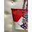 Love Moschino red and white chain shoulder bag zip closure internal fabric lining with central log pocket size 42x46
